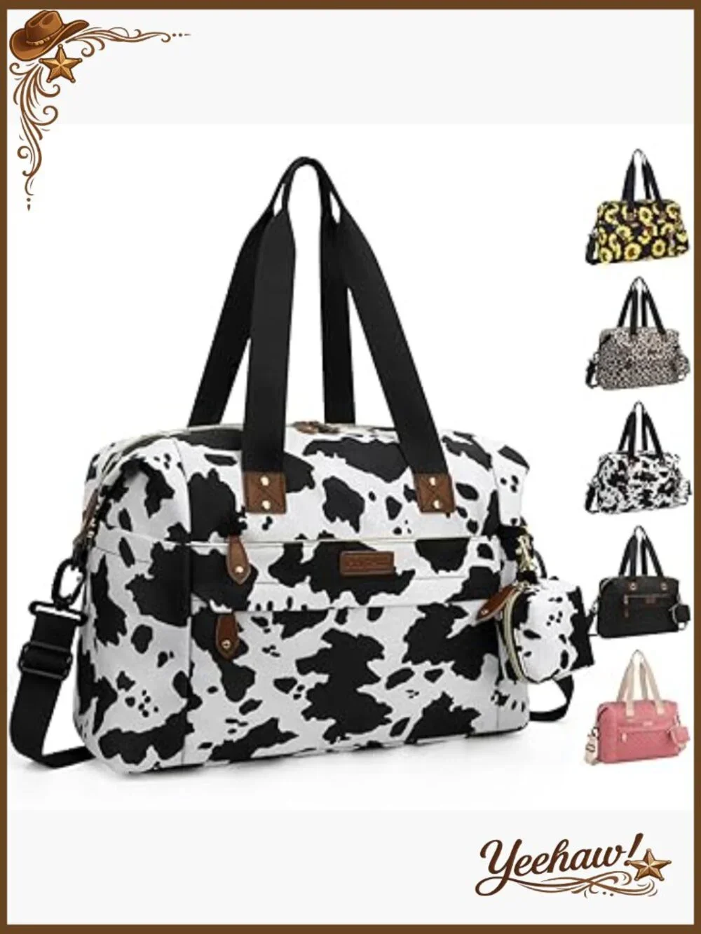 Waterproof Polyester Diaper Bag Tote with Pacifier Case and Stroller Clips